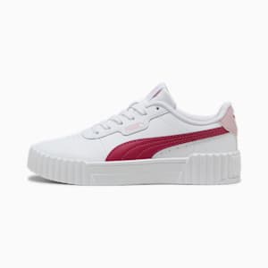 Tenis Carina 3.0 para adolescentes, PUMA White-Port-Rose Mauve, extralarge