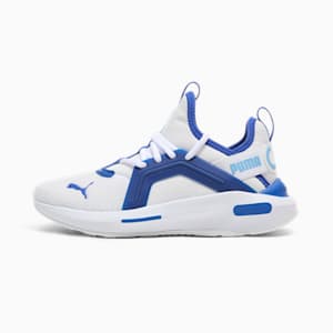 Zapatos de entrenamiento para niños grandes Softride Enzo 5, PUMA White-Vivid Blue, extralarge