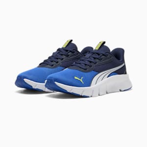 キッズ フレックスフォーカス ライト モダン スニーカー 22-25cm, Vivid Blue-PUMA White, extralarge-JPN