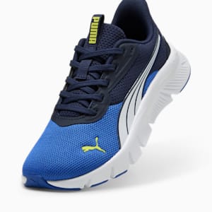 キッズ フレックスフォーカス ライト モダン スニーカー 22-25cm, Vivid Blue-PUMA White, extralarge-JPN