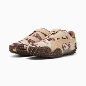 Mostro Camo Men's Sneakers, Light Sand-Espresso Brown, extralarge