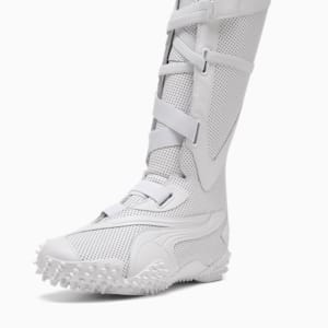 Mostro Leather Women's Boots, PUMA White, extralarge