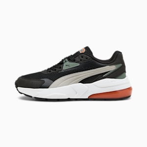 Tenis juvenil Vis2k Mid 90, PUMA Black-Glacial Gray-Green Moon, extralarge