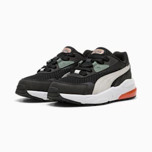 Vis2k Mid 90s Sneakers Kids, PUMA Black-Glacial Gray-Green Moon, extralarge