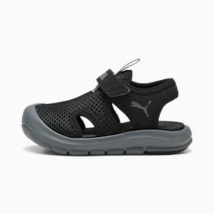 ベビー プーマ ファン レーサー メッシュ サンダル 12-16.5cm, PUMA Black-Cool Dark Gray, extralarge-JPN