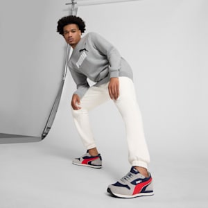 ST MILER Men's Sneakers, PUMA Navy-For All Time Red-Flat Light Gray, extralarge