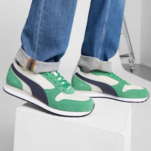 Tenis ST MILER Unisex, Glacial Gray-PUMA Navy-Archive Green-PUMA White, extralarge
