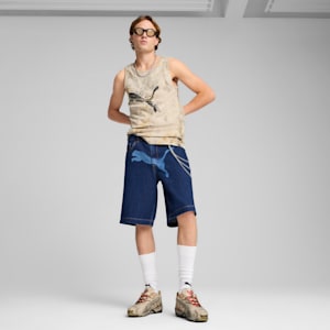 A$AP ROCKY x PUMA Inhale Distressed Canvas Men's Sneakers, Alpine Snow-PUMA Silver-Sand Dune, extralarge