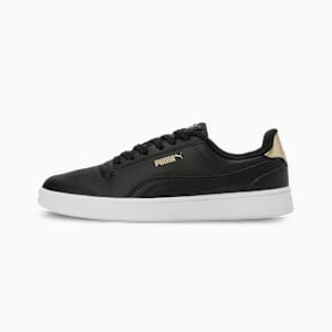 Shuffle Kikcsma Women's Sneakers, PUMA White-Puma Team Gold-PUMA Black, extralarge-IND