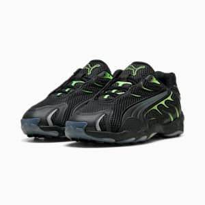 Tenis Inhale para niños grandes, PUMA Black-Green Glare, extralarge