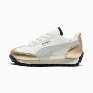 Easy Rider Mixed Metals Little Kids' Shoes, Warm White-PUMA Gold-Glacial Gray-PUMA Black, extralarge