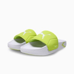 SoftridePro Leadpuff Men's Sandal, PUMA White-Lime Pow-Yellow Alert, extralarge-IND
