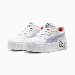 ガールズ PUMA x ハローキティ アンド フレンズ カルメン 2 アイドル スニーカー 22-25cm, PUMA White-Cool Weather-Pink Fruit, extralarge-JPN