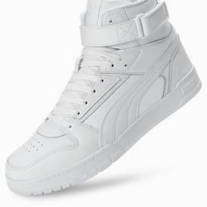 Court Shatter Men's Sportstyle Casual Shoe, PUMA White-Feather Gray, extralarge-IND