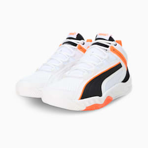 Rebound Future EVO Core Sneakers, PUMA White-PUMA Black-Ultra Orange, extralarge-IND