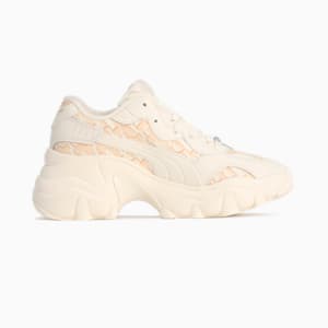 ウィメンズ パルサー ウェッジ モノグラム スニーカー, Frosted Ivory-Canvas-Light Sand, extralarge-JPN