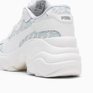 Tenis para mujer Pulsar Wedge Monogram, Warm White-Glacial Gray-PUMA Silver, extralarge