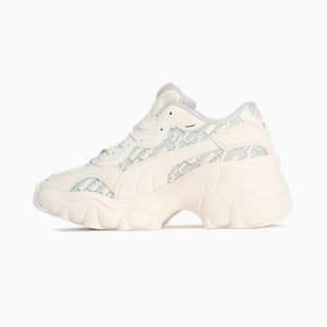 ウィメンズ パルサー ウェッジ モノグラム スニーカー, Warm White-Glacial Gray-PUMA Silver, extralarge-JPN