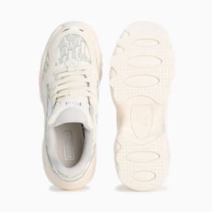 ウィメンズ パルサー ウェッジ モノグラム スニーカー, Warm White-Glacial Gray-PUMA Silver, extralarge-JPN