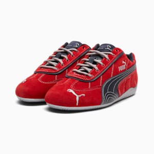 PUMA x LAQUAN SMITH Speedcat Women's Sneakers, For All Time Red-PUMA Black-PUMA Silver, extralarge
