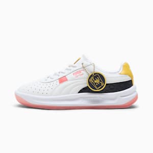 Tenis GV Special Vegas Flagship para mujer, PUMA White-New Navy-Sunny Yellow-Peach Frost, extralarge