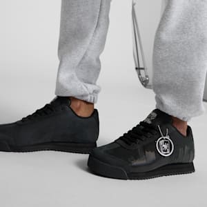 Roma Skyline Vegas Flagship Sneakers, PUMA Black-Peach Frost-Sunny Yellow, extralarge