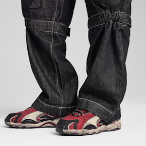 A$AP ROCKY x PUMA Inhale Distressed Sneakers, PUMA Black-Pop Red, extralarge-IND