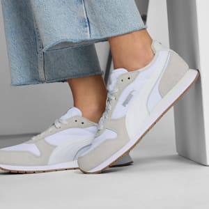 ST MILER Women's Sneakers, PUMA White-Feather Gray-PUMA Silver, extralarge