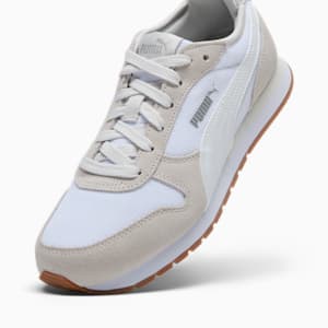 ST MILER Women's Sneakers, PUMA White-Feather Gray-PUMA Silver, extralarge