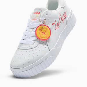 Cali B Vegas Flagship Women's Sneakers, PUMA White-Peach Frost-Sunny Yellow, extralarge