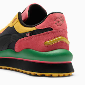 Tenis Style Rider Vegas Flagship para mujer, PUMA Black-Peach Frost-Sunny Yellow, extralarge