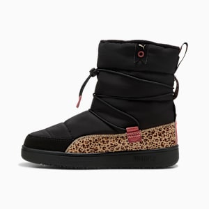 Snowbae Animal Flair Boots Women, PUMA Black-Toasted Almond, large