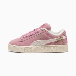 Bowtique Suede XL Sneakers Youth, Poised Pink-Frosted Ivory, extralarge