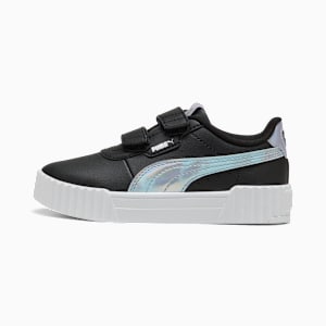 Carina 3.0 Space Belle Little Kids' Easy On Sneakers, PUMA Black-Cool Blue, extralarge