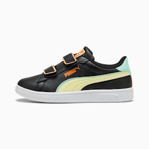 Smash 3.0 Playdate Little Kids' Easy On Sneakers, PUMA Black-Gold Moon, extralarge