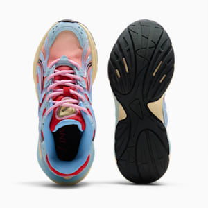 Tenis Inverse Unfiltered para niños grandes, Creamy Vanilla-For All Time Red-Team Light Blue, extralarge