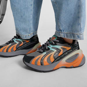 Tenis para niños grandes Inverse Fission, Cool Dark Gray-Aquatic-PUMA Black, extralarge