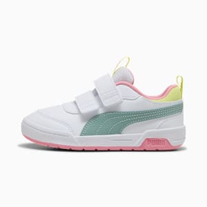 Multiflex 2 Colour Sneakers Kids, PUMA White-Light Moss, large