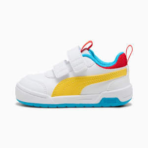 Multiflex 2 Colour Sneakers Toddlers, PUMA White-Pelé Yellow, large