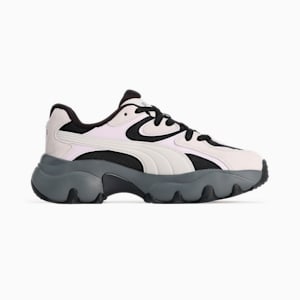ウィメンズ パルサー ライト ポップ スニーカー, Feather Gray-PUMA Black-Lilac Frost, extralarge-JPN