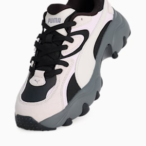 ウィメンズ パルサー ライト ポップ スニーカー, Feather Gray-PUMA Black-Lilac Frost, extralarge-JPN