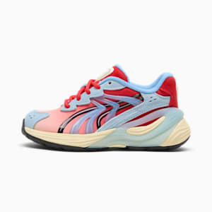 Tenis Inverse Unfiltered para niños pequeños, Creamy Vanilla-For All Time Red-Team Light Blue, extralarge