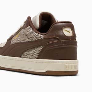 Caven 2.0 Lux Suede Novelty Big Kids' Sneakers, Alpine Snow-Espresso Brown-PUMA Gold, extralarge