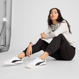 Turino II OG Women's Sneakers, PUMA White-PUMA Black-Vapor Gray-PUMA Gold, extralarge