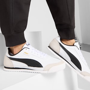 Turino II OG Women's Sneakers, PUMA White-PUMA Black-Vapor Gray-PUMA Gold, extralarge