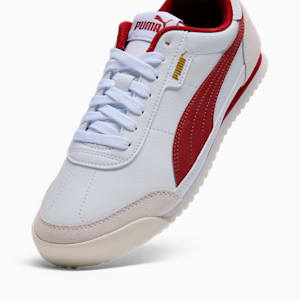 Tenis para mujer Turino II OG, PUMA White-Dark Crimson-Warm White-PUMA Gold, extralarge