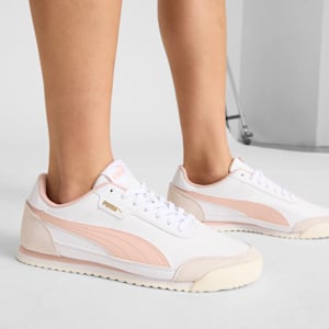 Turino II OG Women's Sneakers, PUMA White-Rose Quartz-Warm White-PUMA Gold, extralarge