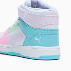 Tenis para niños pequeños Rebound Layup RCL, PUMA White-Lilac Frost-Safe Lake, extralarge