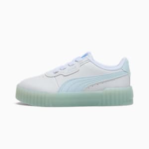 Tenis para niños pequeños Iced Carina 3.0, PUMA White-Icy Blue, extralarge