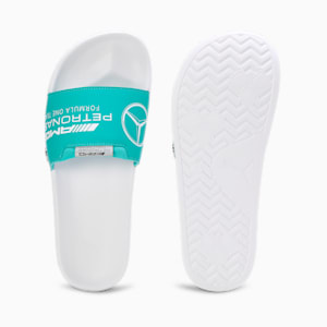 MAPF1 Leadcat 2.0 Logo Unisex Slides, Spectra Green-Puma White, extralarge-IND